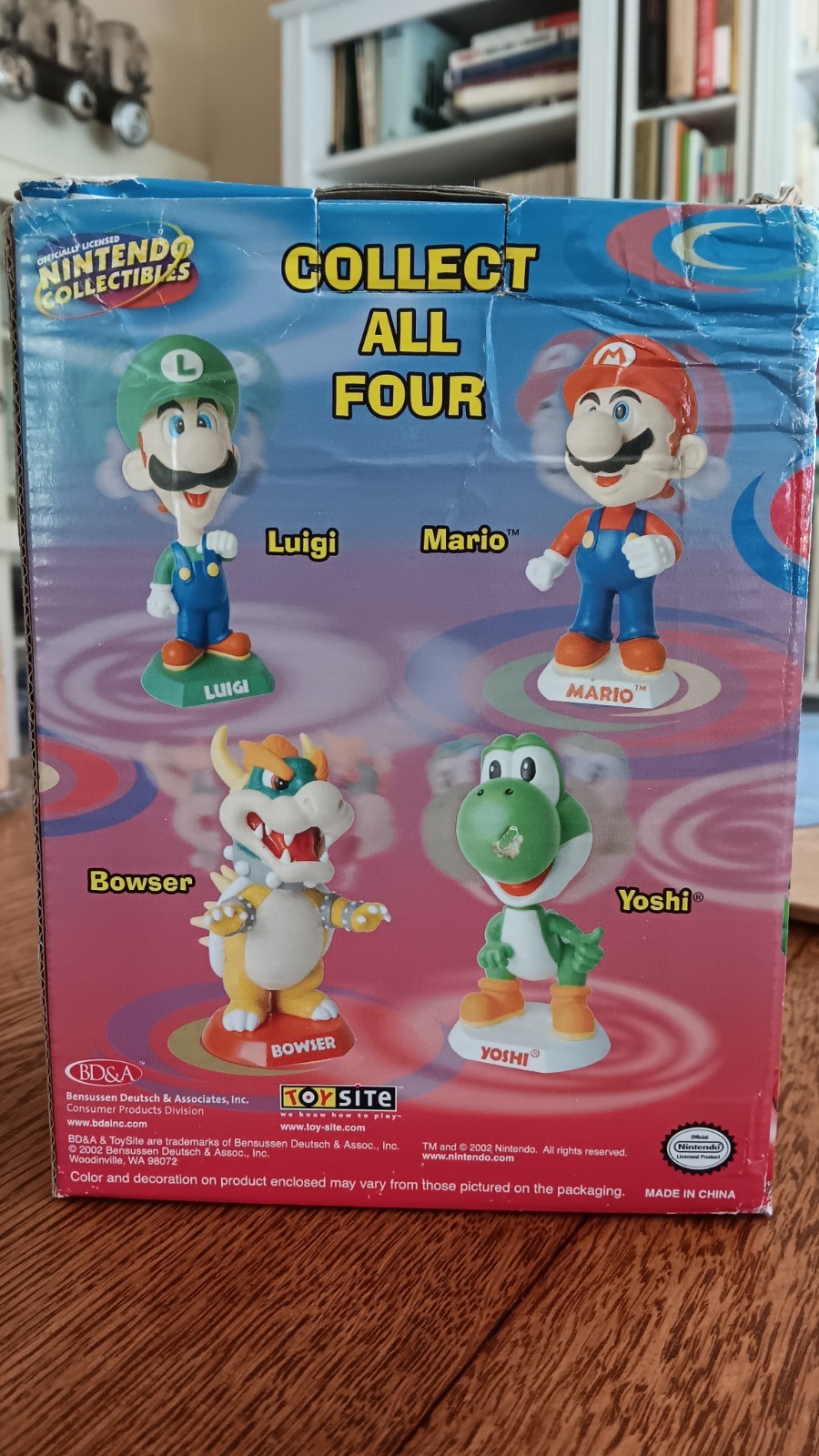 Bowser Bobblehead Nintendo 2002 Toysite BD&A Collectible in original Box