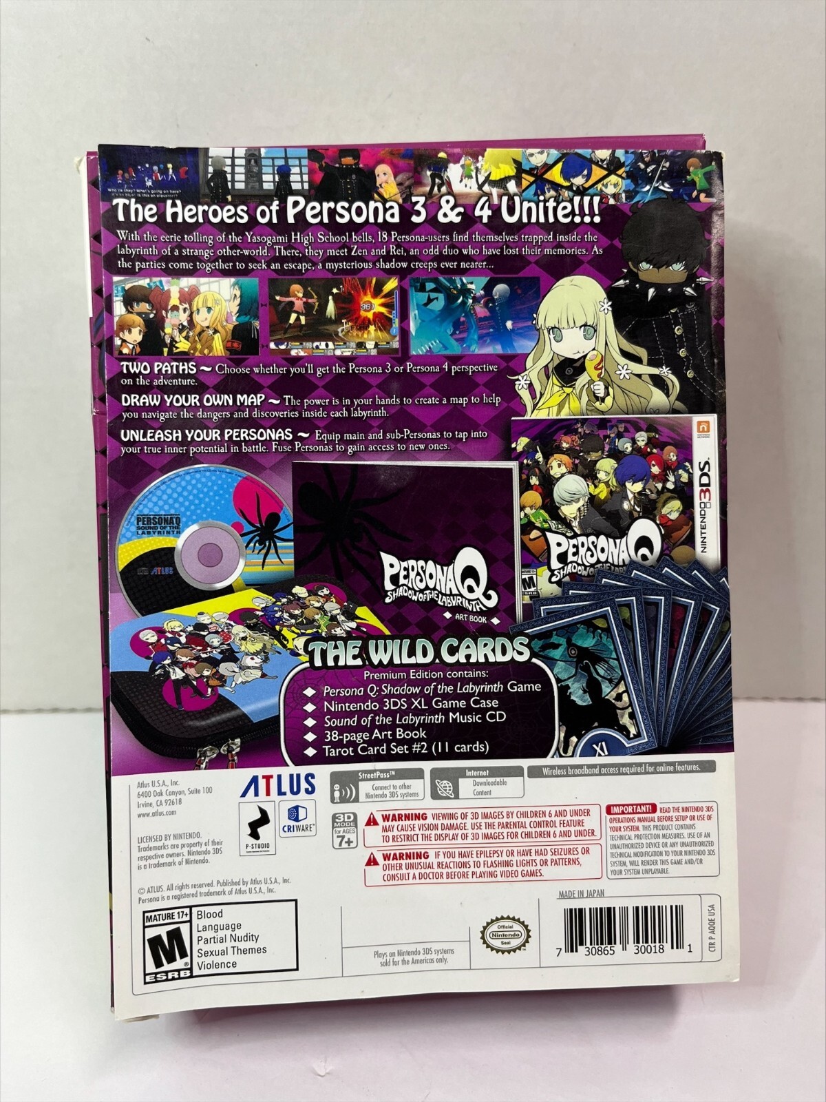 Persona Q: Shadow of the Labyrinth – Wild Cards Premium Edition – Nintendo 3DS