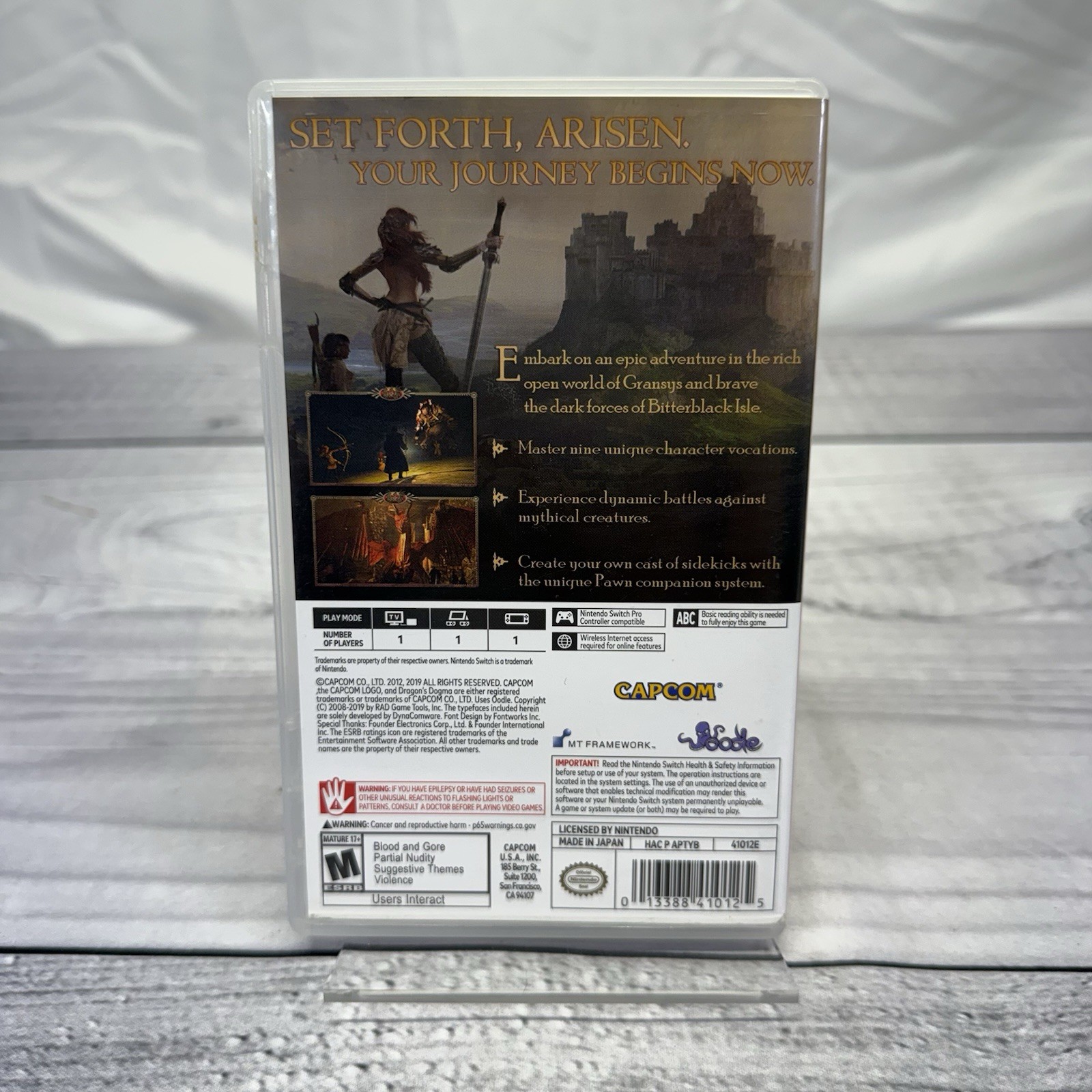 Dragon’s Dogma: Dark Arisen Original Case Nintendo Switch Dragons Dragon