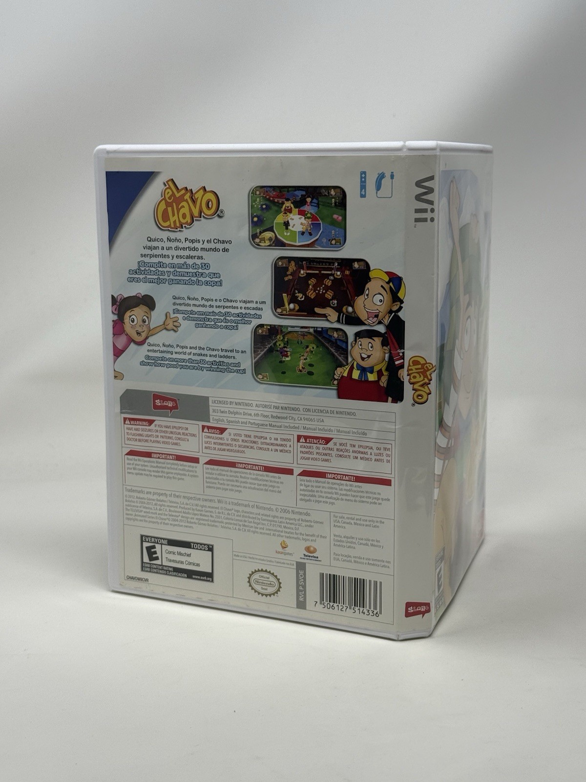 El Chavo Wii Nintendo Wii Complete CIB Pristine Disc Rare Mexico Exclusive Rare