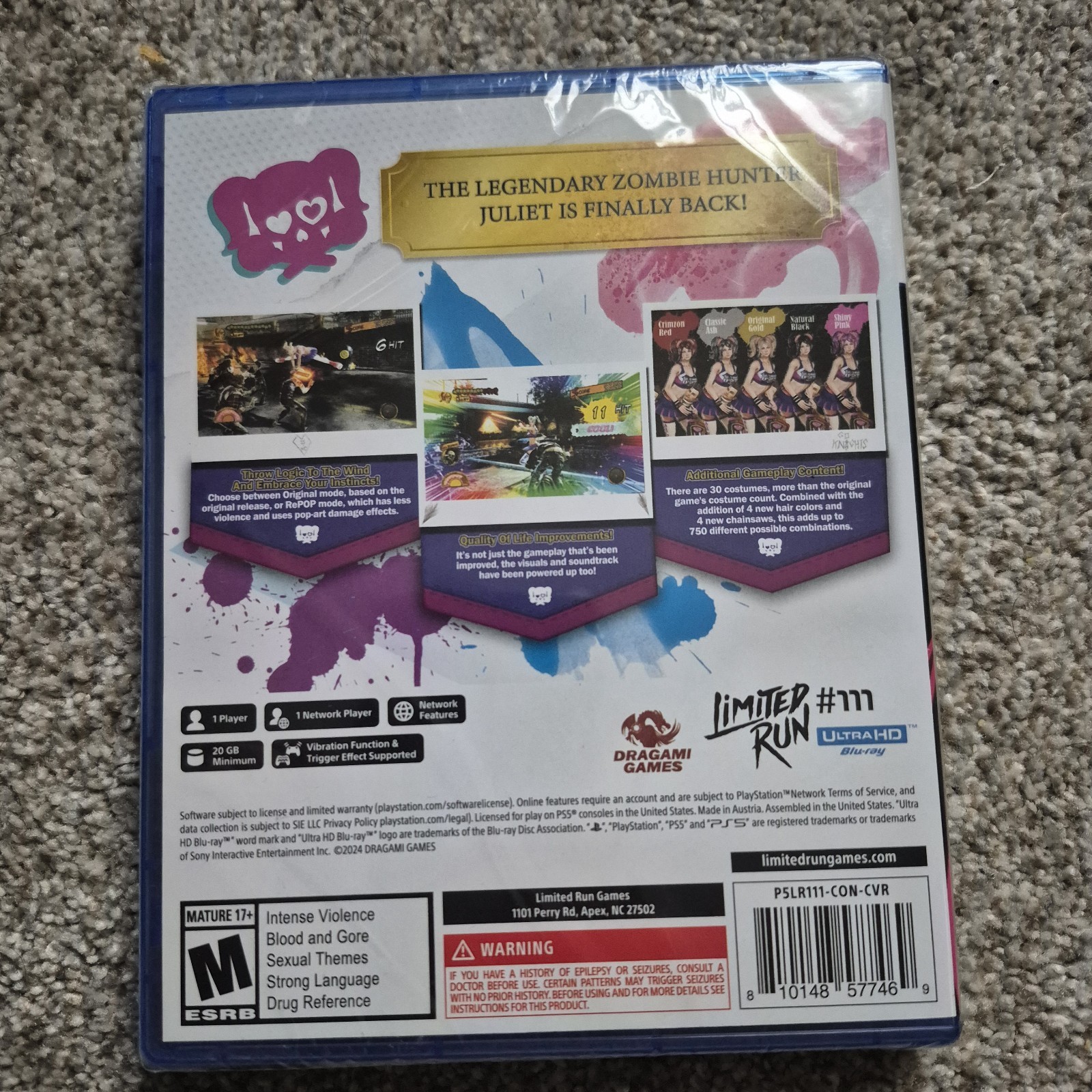 Rare SoHo NYC Exclusive Lollipop Chainsaw Repop PS5 Brand New