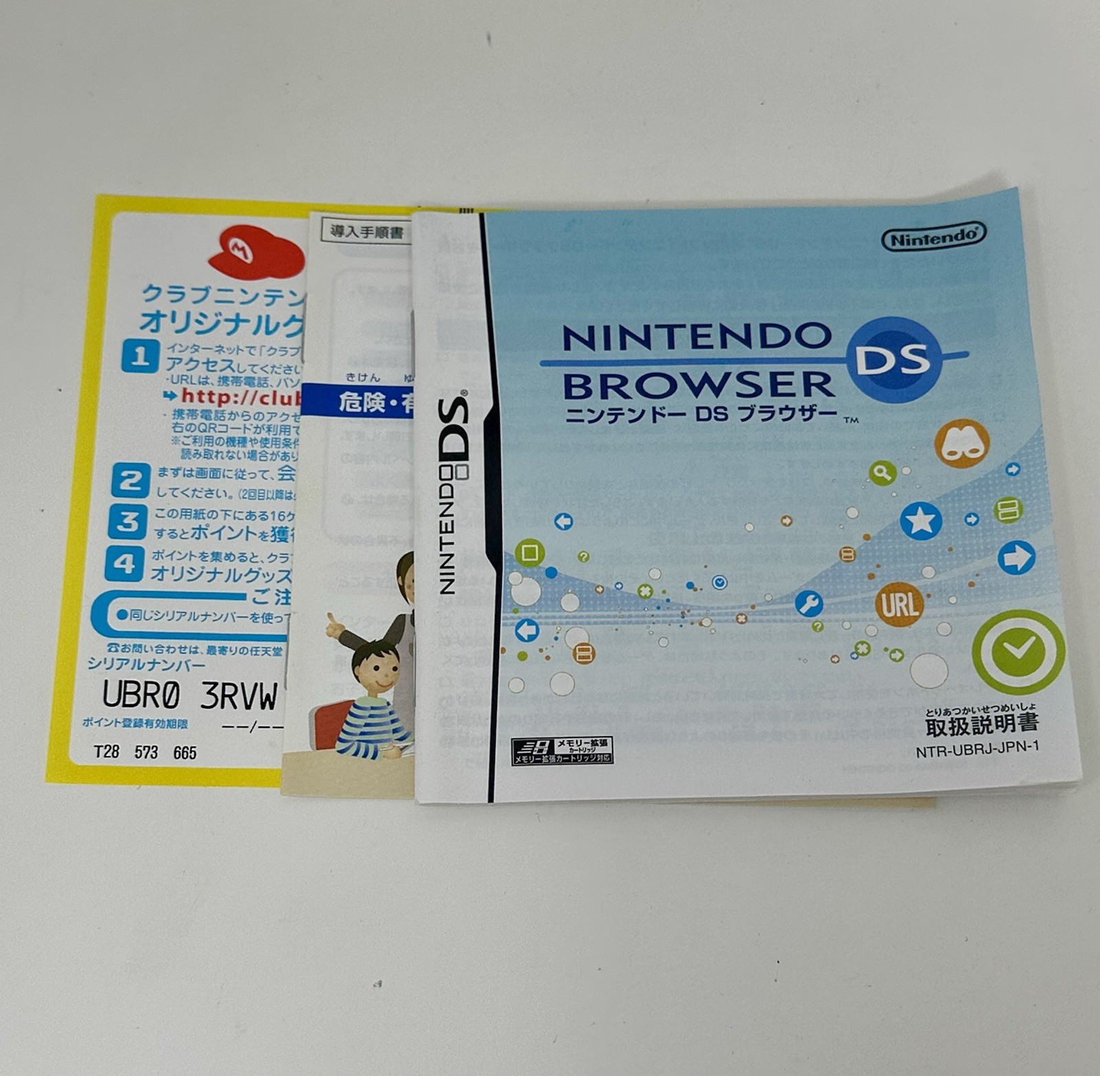 Nintendo DS Internet Browser Cartridge Memory Expansion Pak & Manual Used JPN