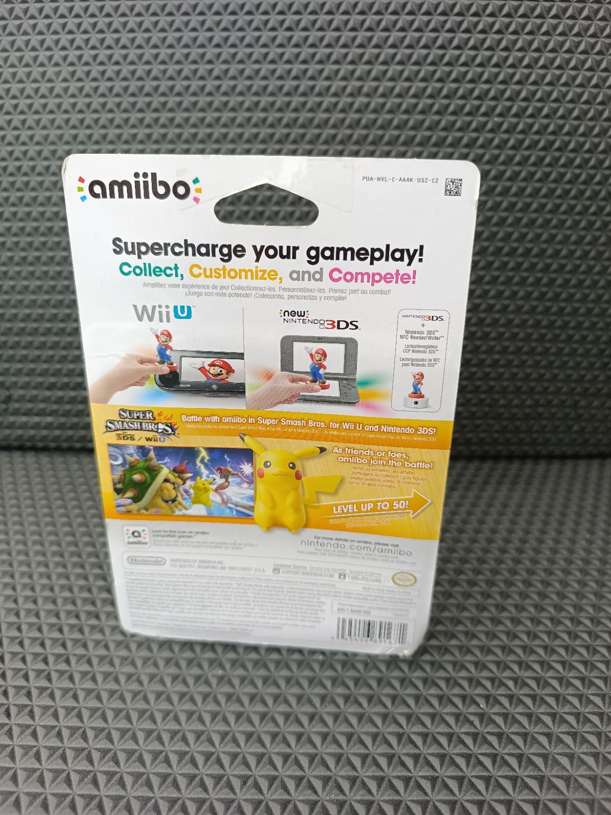 Nintendo amiibo Pikachu Collectible Character Figure Super Smash Bros 2014