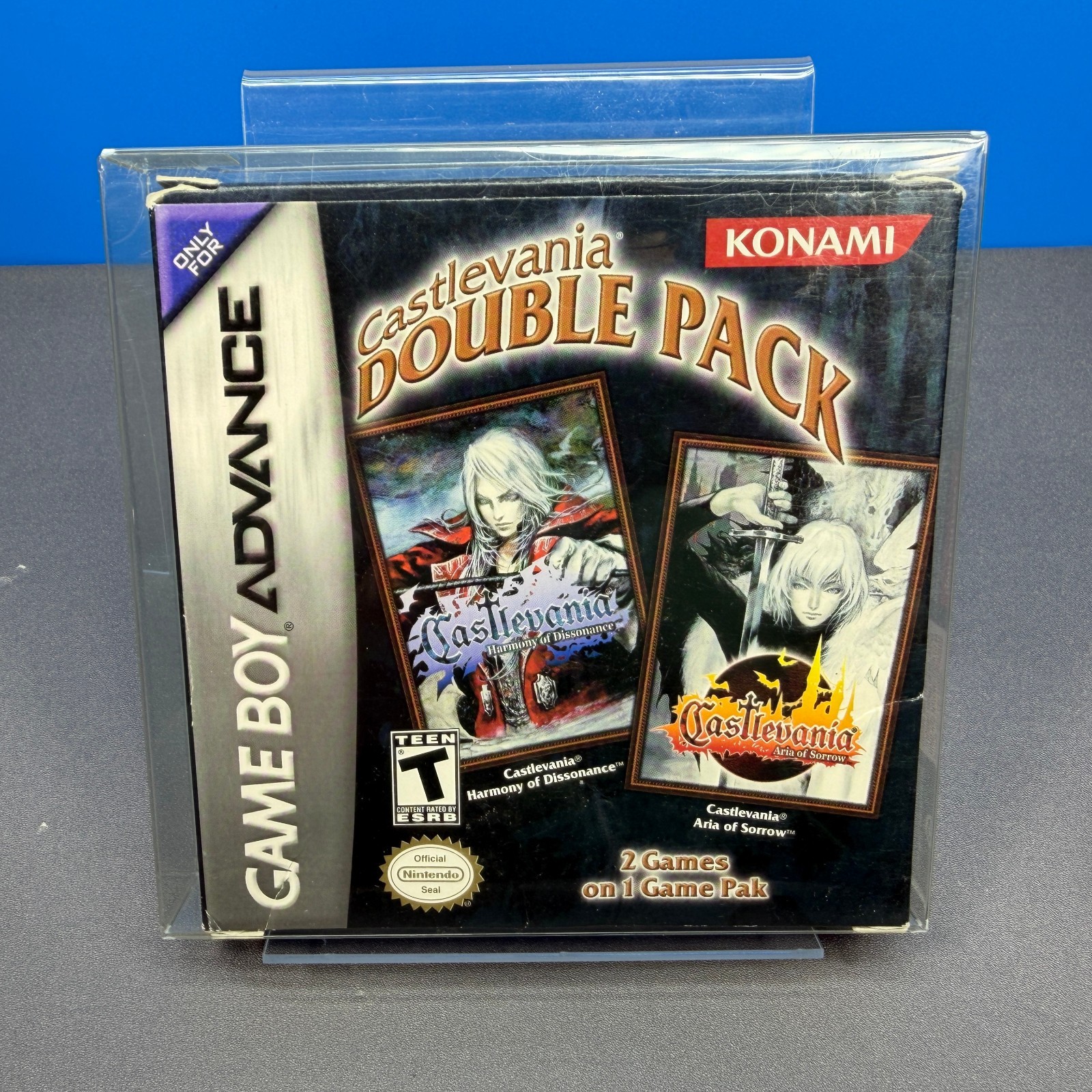 NINTENDO GBA GAMEBOY ADVANCE CASTLEVANIA DOUBLE PACK GAME COMPLETE IN BOX CIB