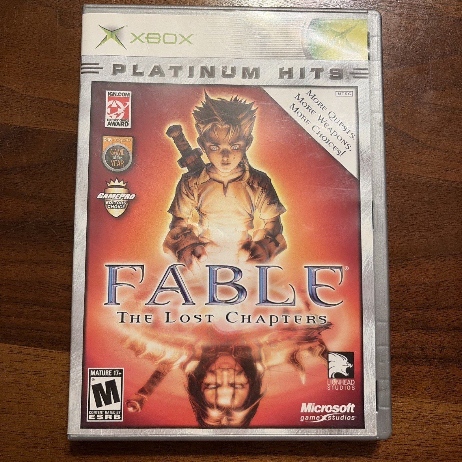 Fable: The Lost Chapters (Microsoft Xbox, 2004) Platinum Hits- TESTED & WORKS