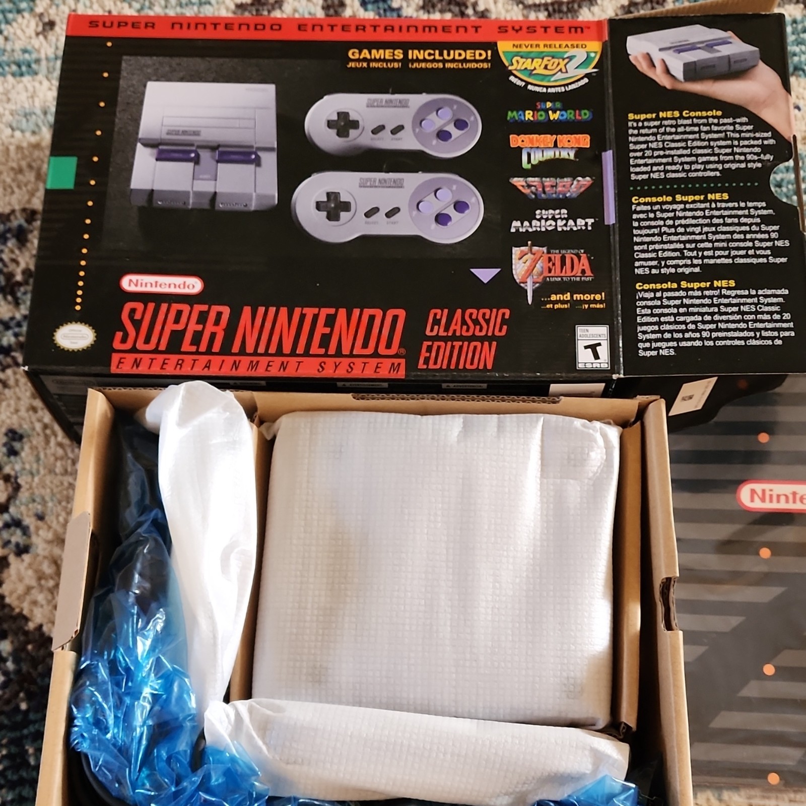 Nintendo SNES Classic Edition Console Gray HDMI Built-In Games 720p HD