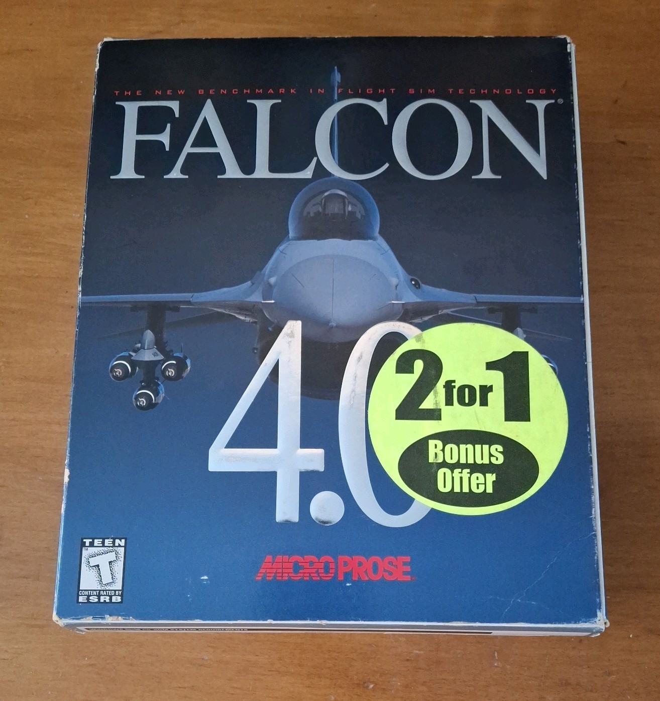 Microprose FALCON 4.0 1998 Complete BIG BOX PC CD-ROM Windows 95 Game