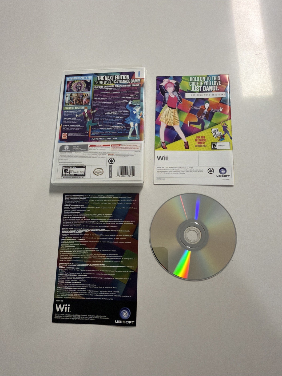 Just Dance 2014 – Nintendo Wii – CIB Complete w/ Manual – Tested