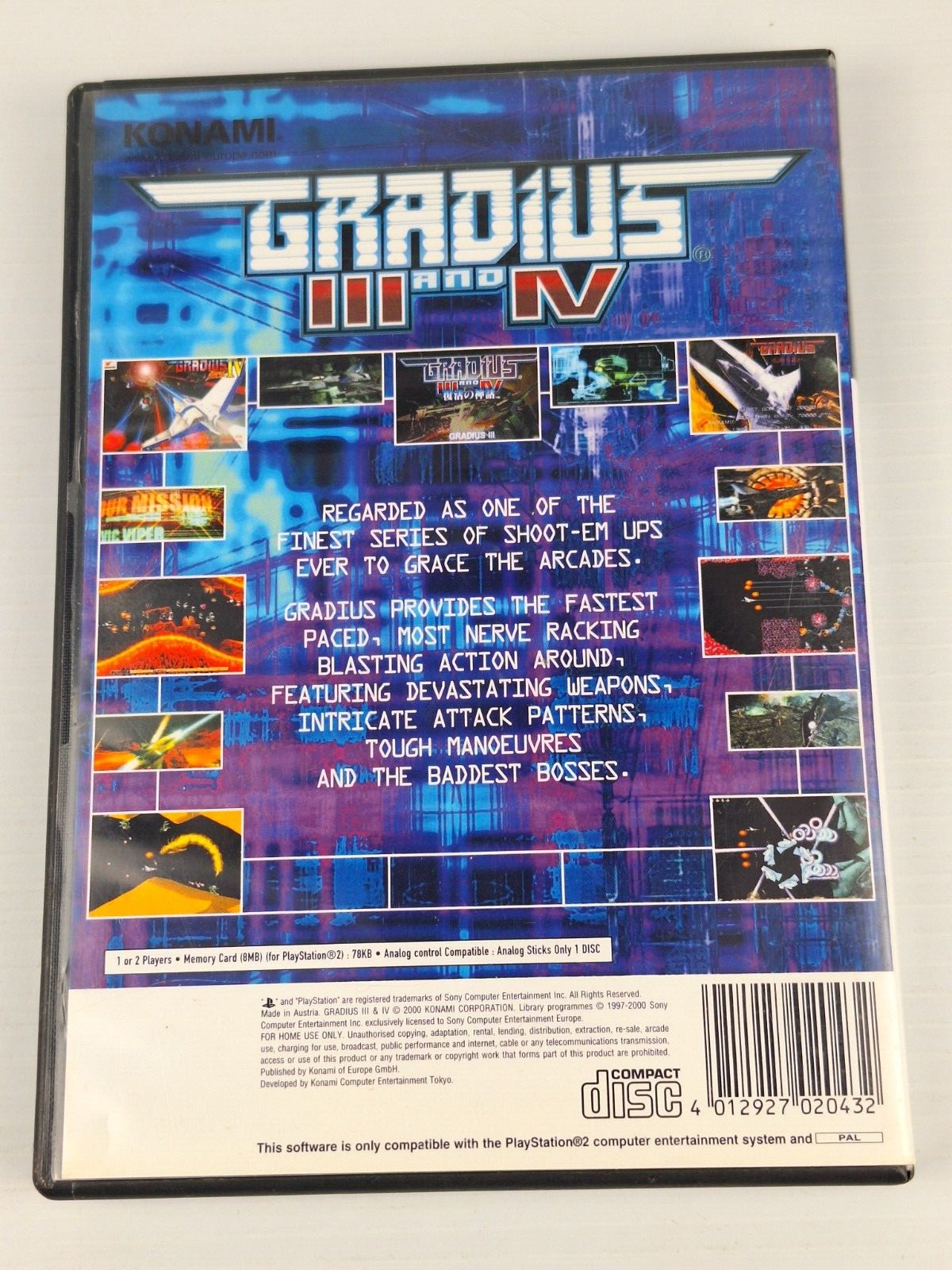 Gradius III and IV Sony PlayStation 2 PS2 PAL NO MANUAL – OZ SELLER