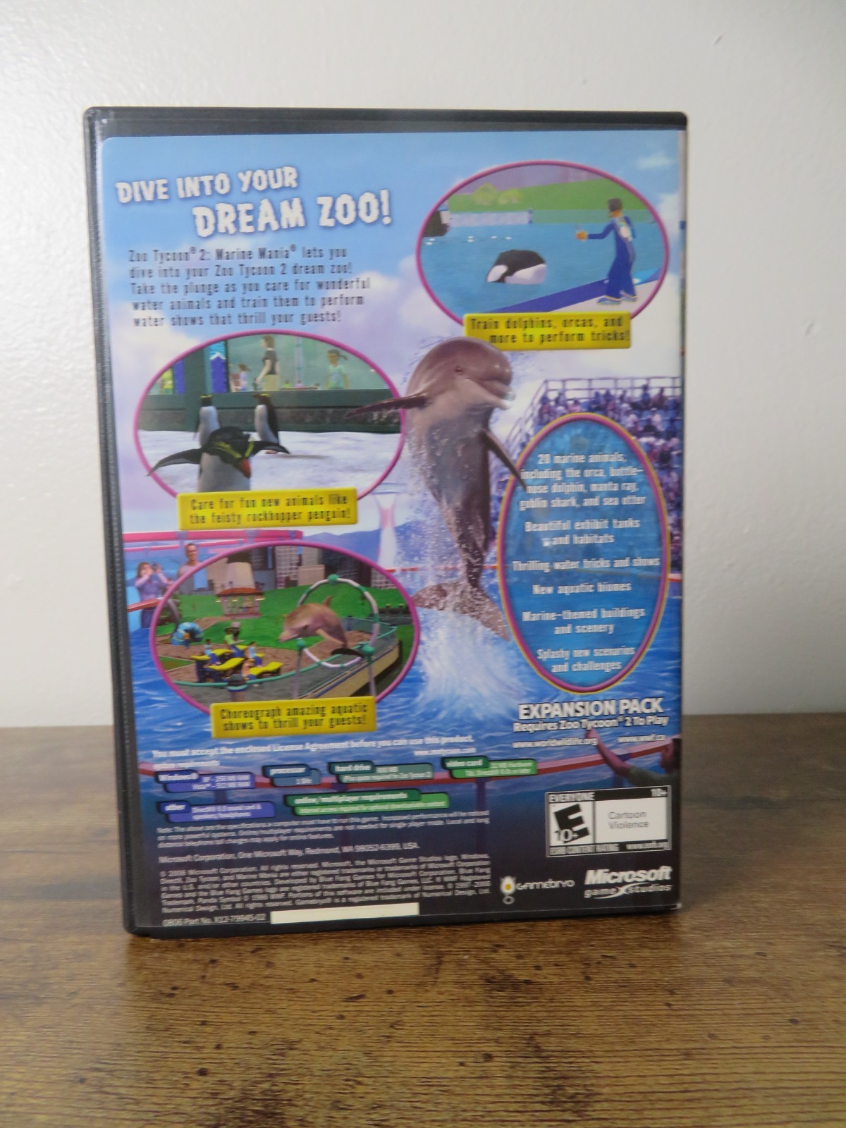 Zoo Tycoon 2: Marine Mania Expansion Pack (Windows PC 2006) w/ Manual