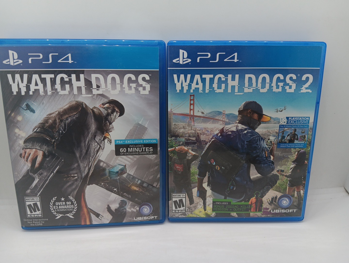 Watch Dogs And Watch Dogs 2 Playstation 4. 2 Game Lot