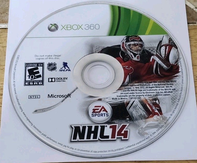 NHL 14 For The Xbox 360 Made By EA Sports Disc Only Tested Read