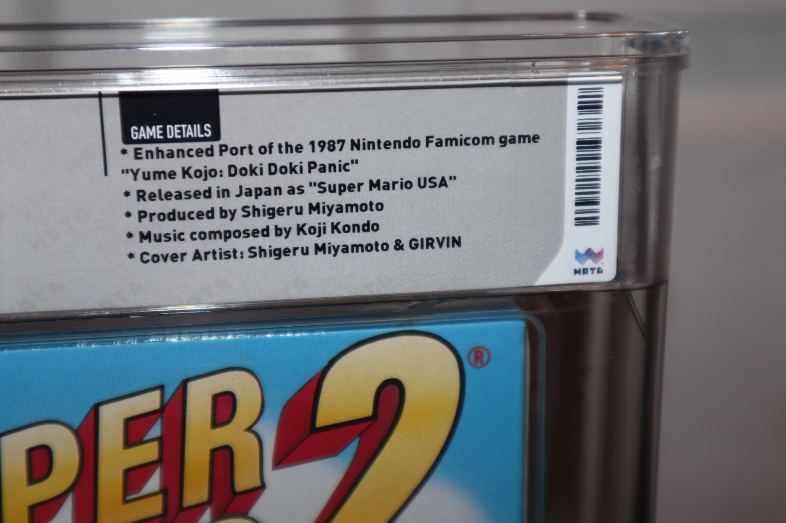 WATA 9.6 – A++ SEALED – Super Mario Bros. 2 – Japan Oval SOQ R – NES Nintendo