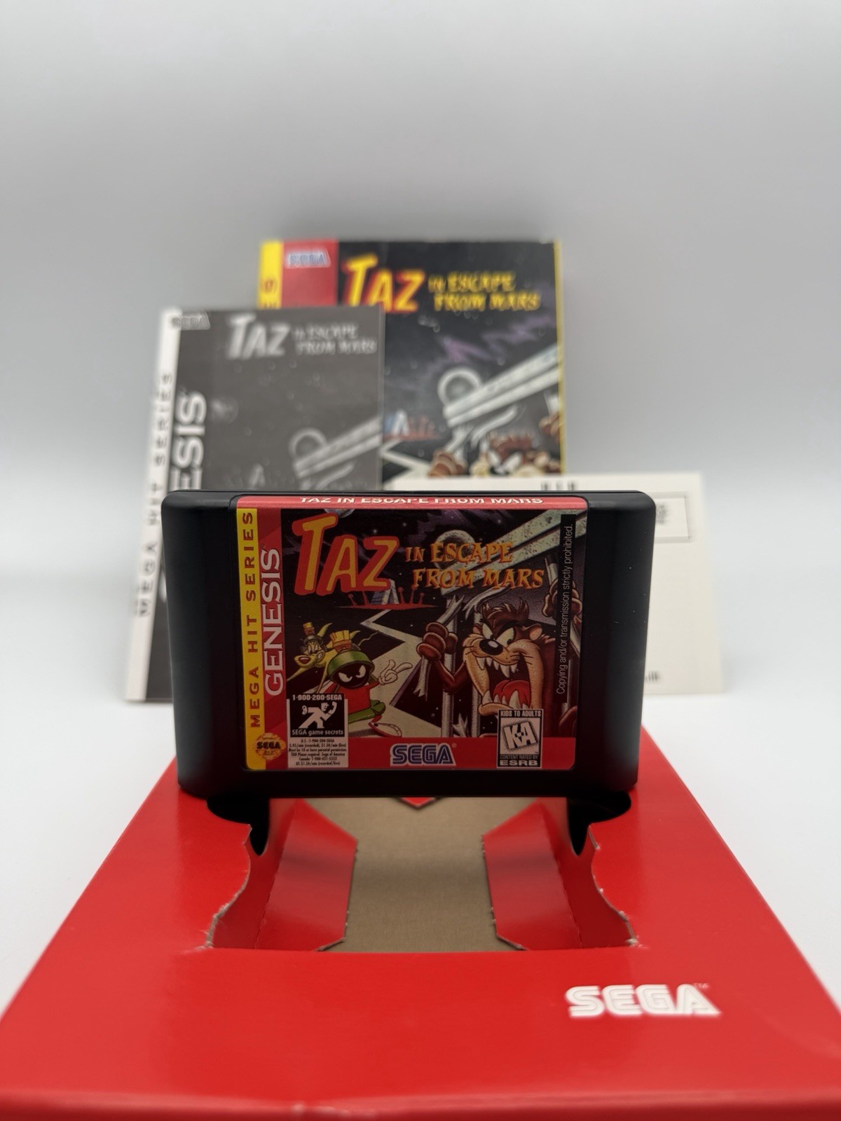 Taz in Escape From Mars (Sega Genesis, 1994) CIB Complete in Box with Manual