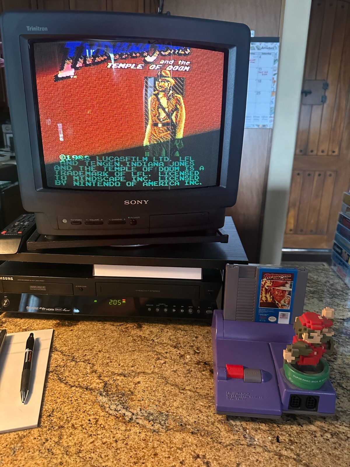 NES Nintendo Indiana Jones and the Temple of Doom Oval Seal CIB Complete in Box