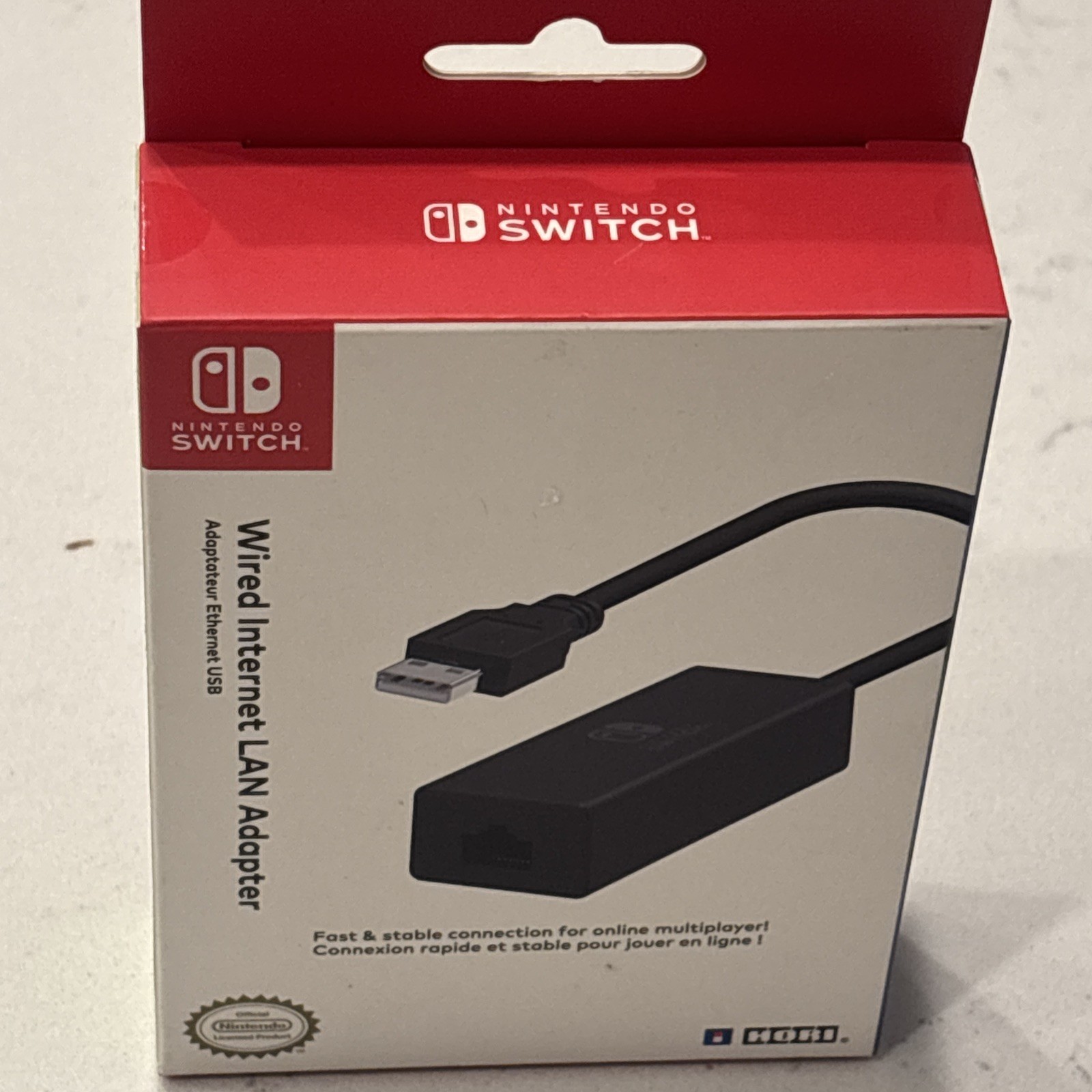 HORI Wired Internet LAN Adapter for Nintendo Switch – Licensed by Nintendo NIB!