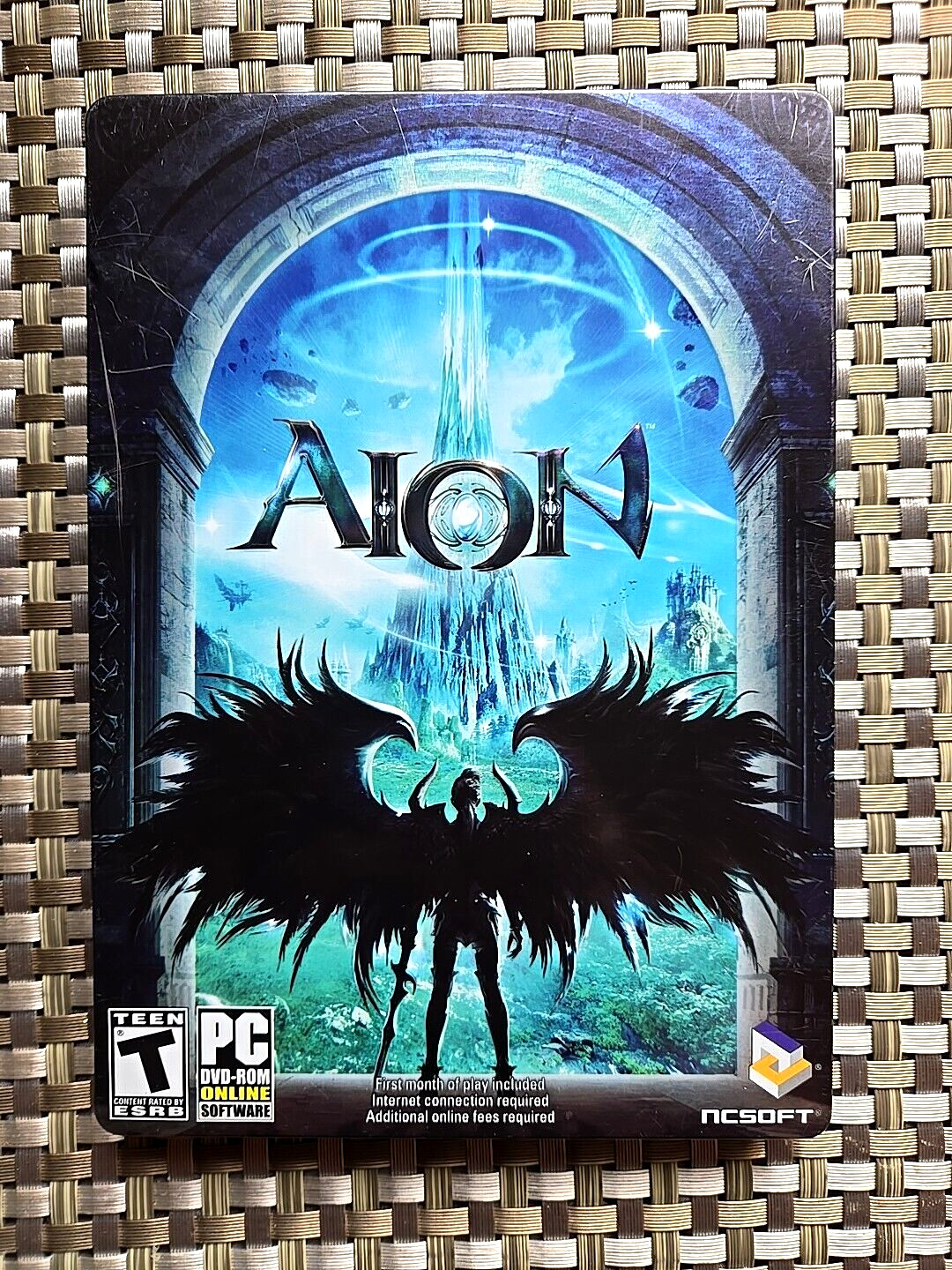 Aion PC DVD-Rom Software 2009 2-Disc Steelbook Edition Game w/Quick Reference P