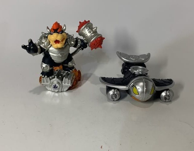 Skylanders Superchargers Dark Hammer Slam Bowser w/ Dark Clown Cruiser Tested