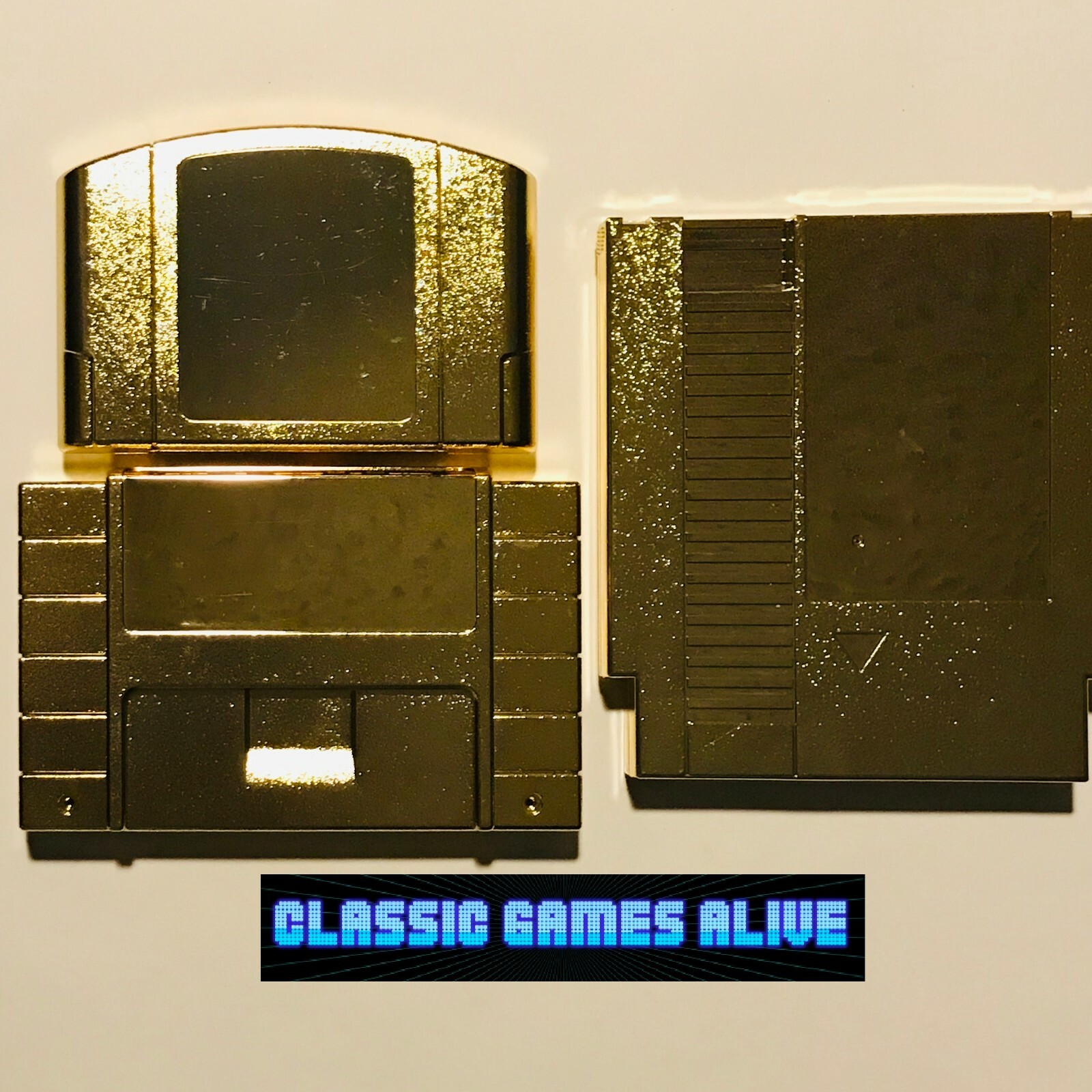 Legend of Zelda Game Case Cartridge – Gold Platinum (Metal Plating) NES SNES N64