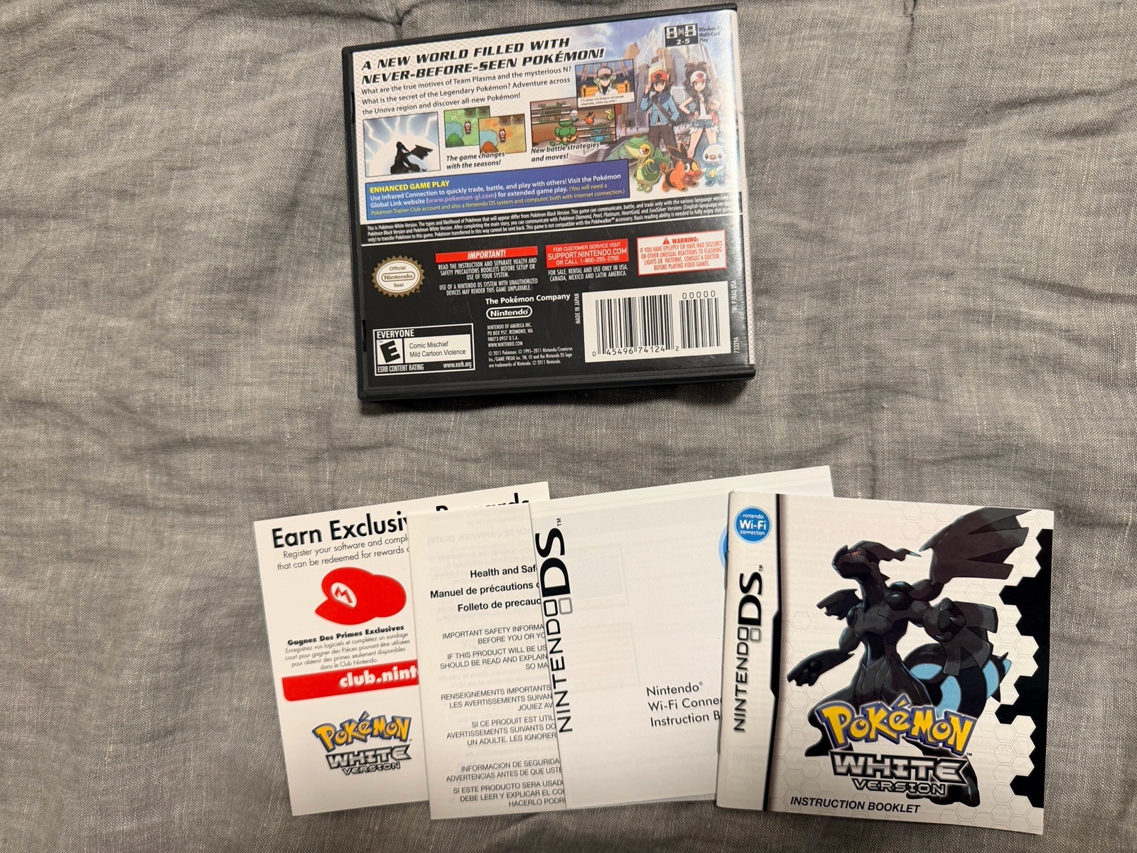 Pokemon White + Black Nintendo DS Replacement Case Only NO GAMES – Bundle