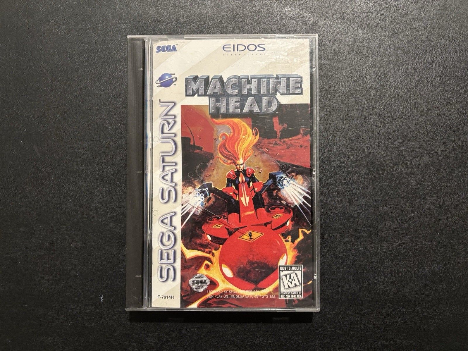 Machine Head (Sega Saturn Eidos 1996) CIB Complete with Reg Card Tested & Works!