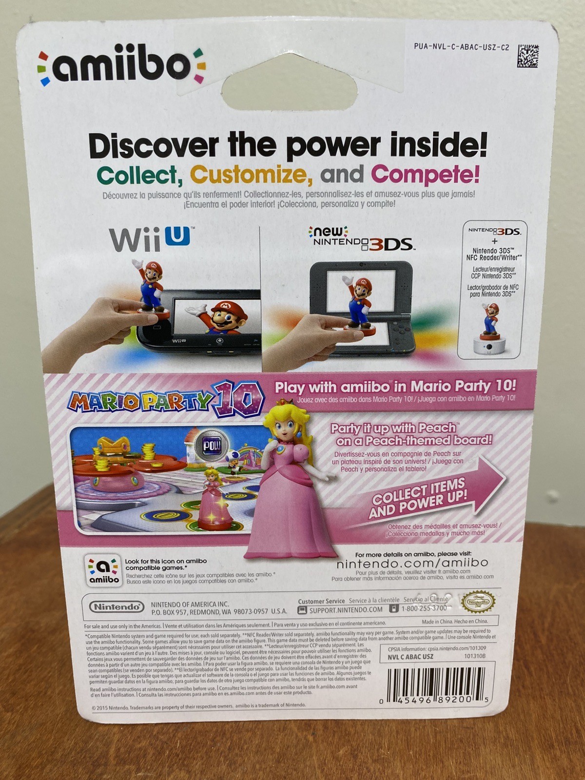 Peach Amiibo Super Mario Series Nintendo Brand New & Factory Sealed!