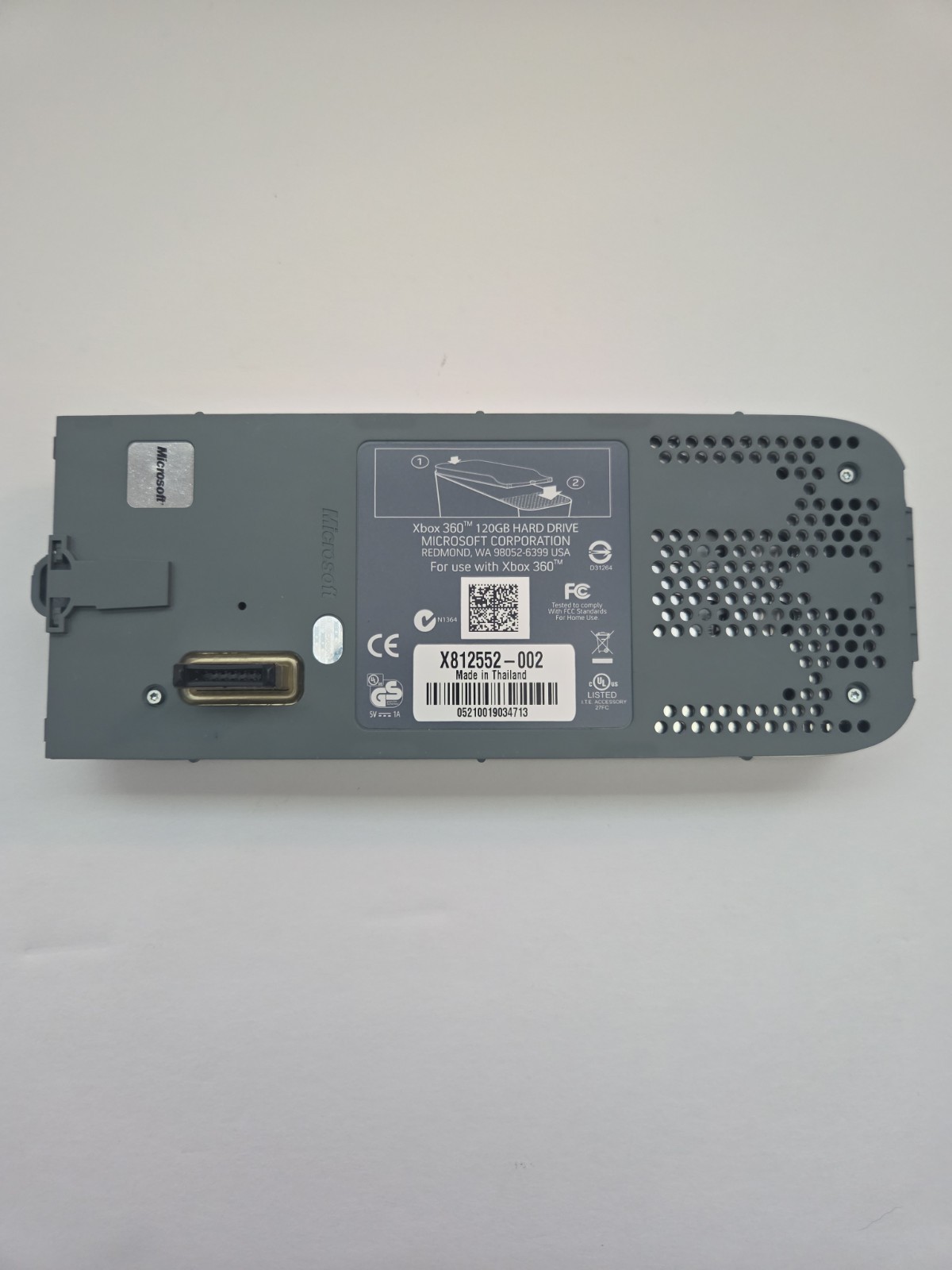 Microsoft OEM XBOX 360 Gray & Chrome Hard Drive HDD 120GB / X812552-002