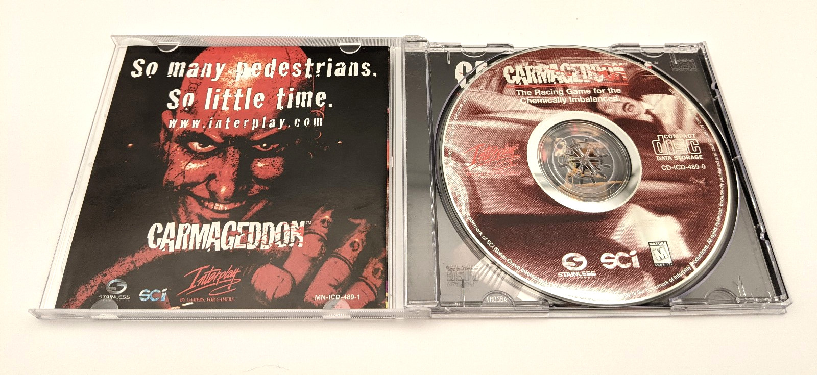 Carmageddon PC Video Game Combat 3D Racing Interplay 1997 CD-ROM Win 98 XP