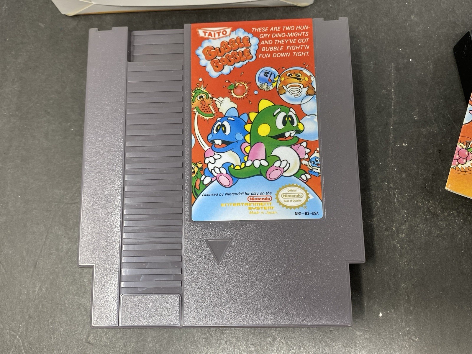 Bubble Bobble 1 (Nintendo NES, 1988) with Box and Manual CIB