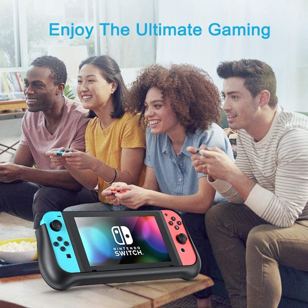 NEWDERY External Battery Station for Nintendo Switch/Switch OLED Charger Case