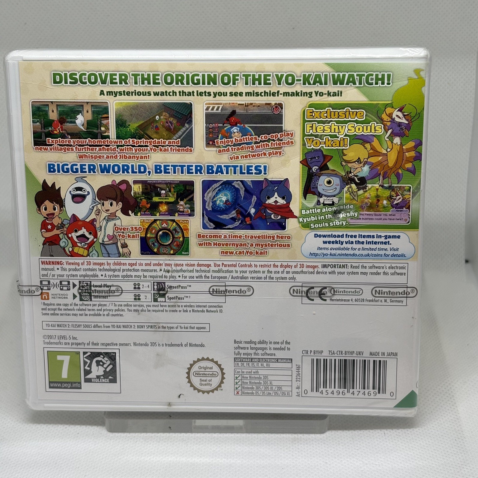 Yo-Kai Watch 2 Fleshy Souls Nintendo 3DS RPG 2017 SEALED | PAL | BRAND NEW