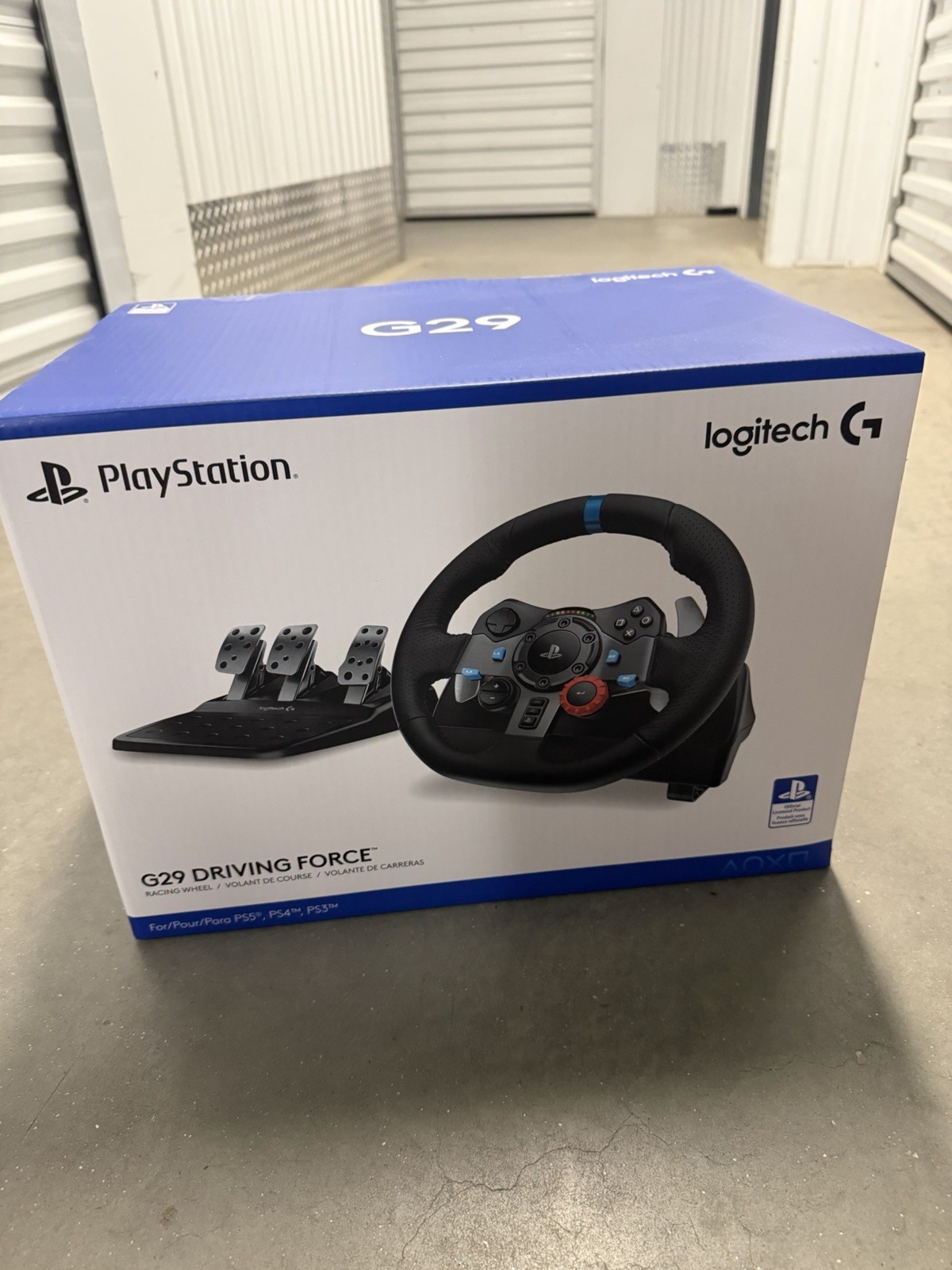 New Logitech G29 Driving Force Black 941-000110 Racing Wheel for PlayStation/PC
