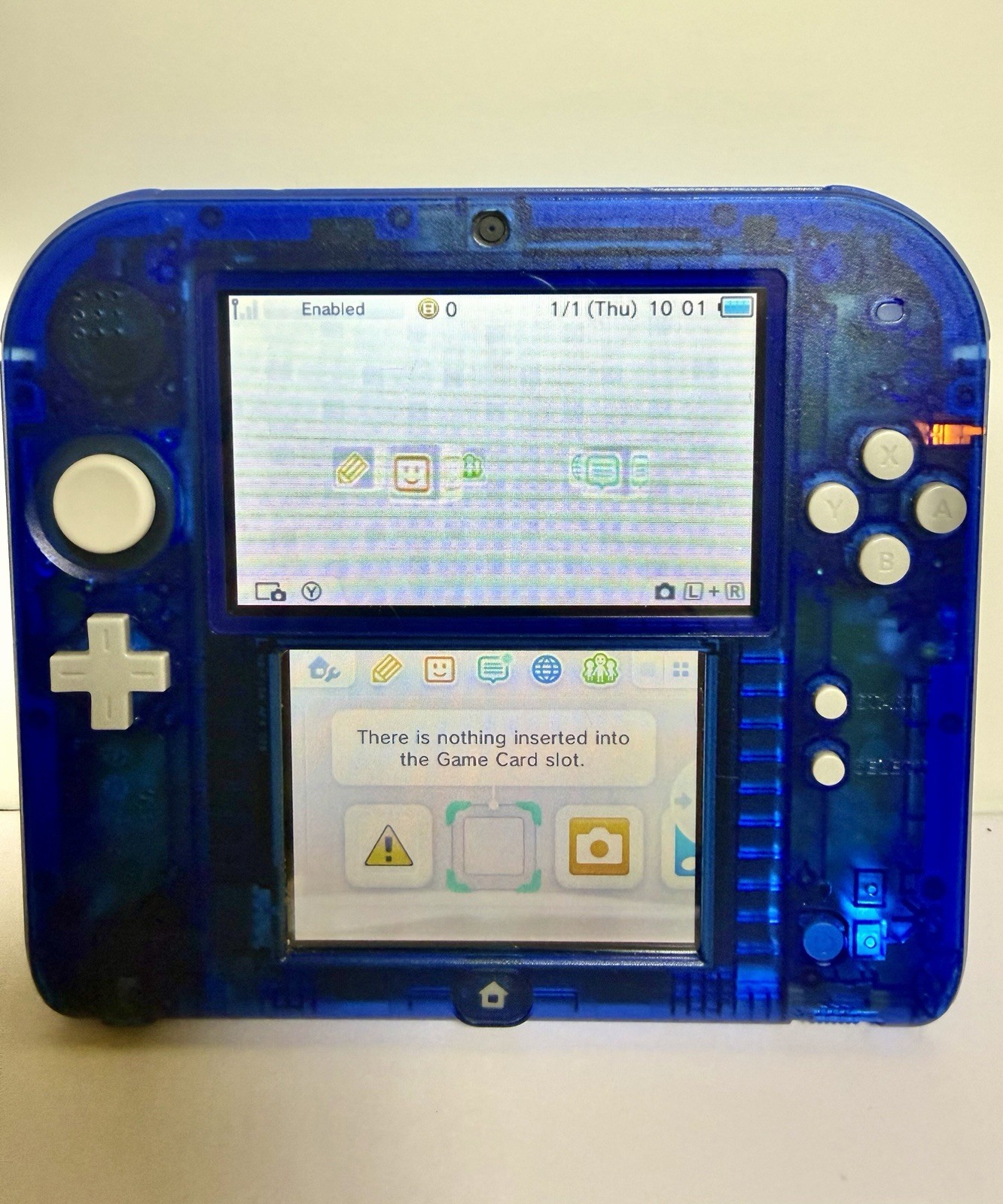 Crystal Blue Nintendo 2DS Handheld Console w/ Charger (2014 Toys R Us Exclusive)