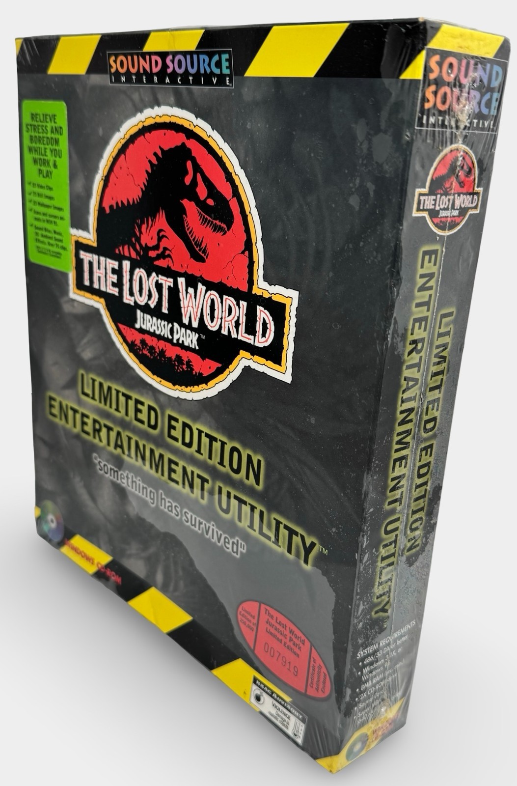 The Lost World Jurassic Park Entertainment Utility SEALED Limited Edition of 25k