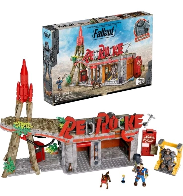 Fallout Red Rocket Truck Stop MEGA Bloks 824 Pieces NEW/SEALED Collectors Set