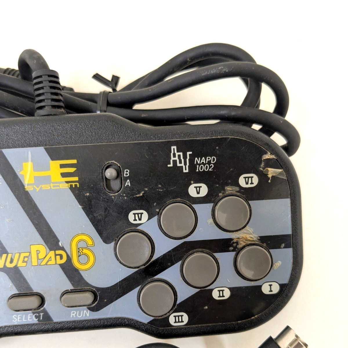 Set of 2 PC Engine 6 button Controller Avenue Pad 6 PCE HE system Control Pad #2