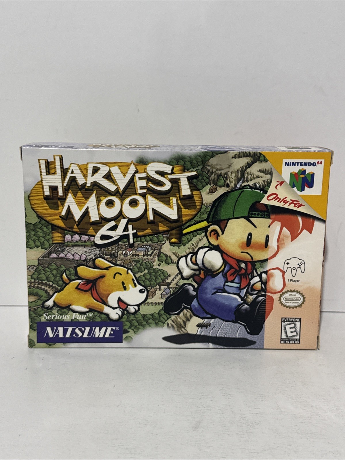 Harvest Moon (Nintendo 64 N64) Complete in Box CIB Very Nice! Box Protector