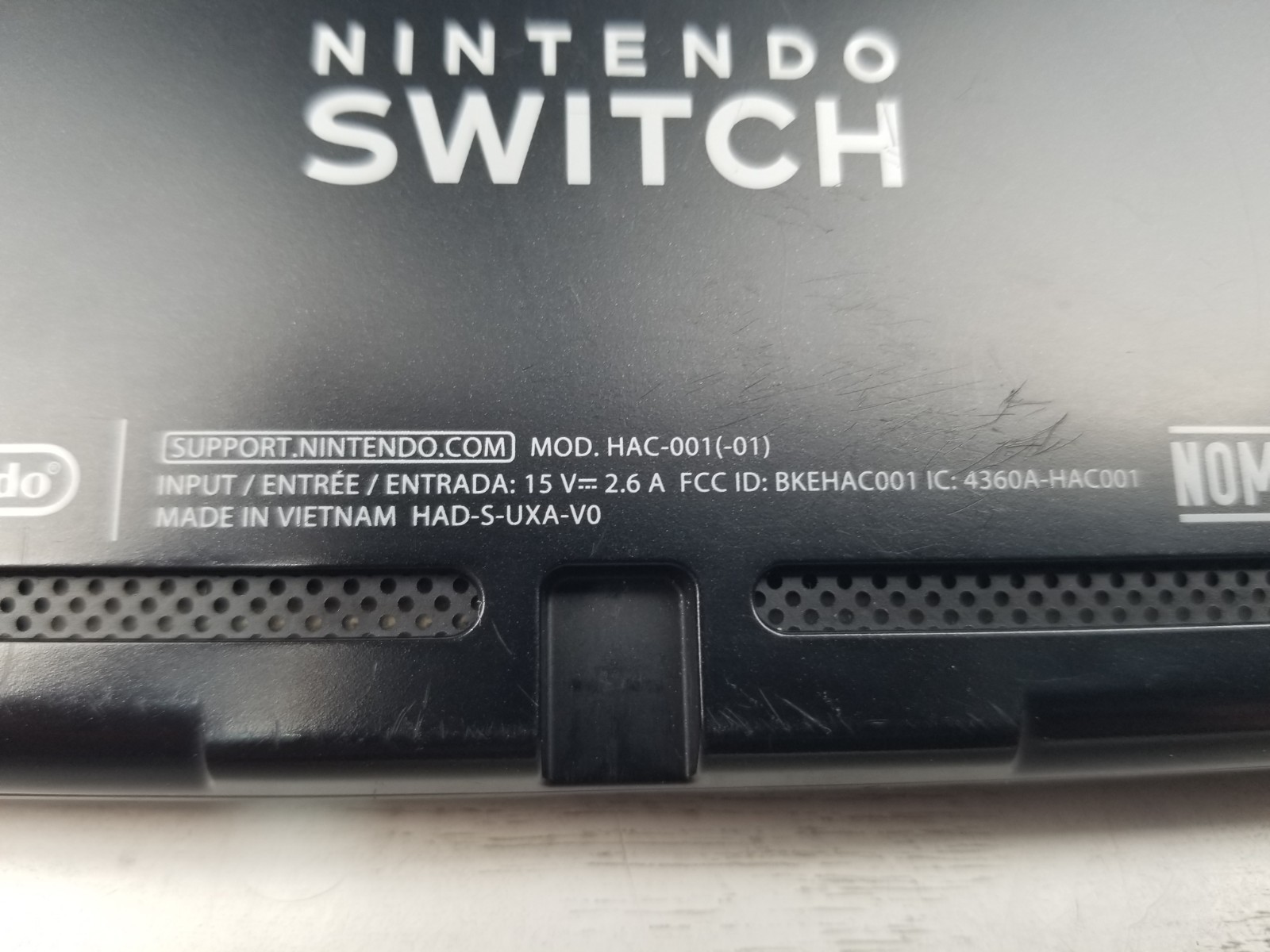 Nintendo Switch with Neon Blue and Neon Red Joy-Con (HAC-001-01) With Case