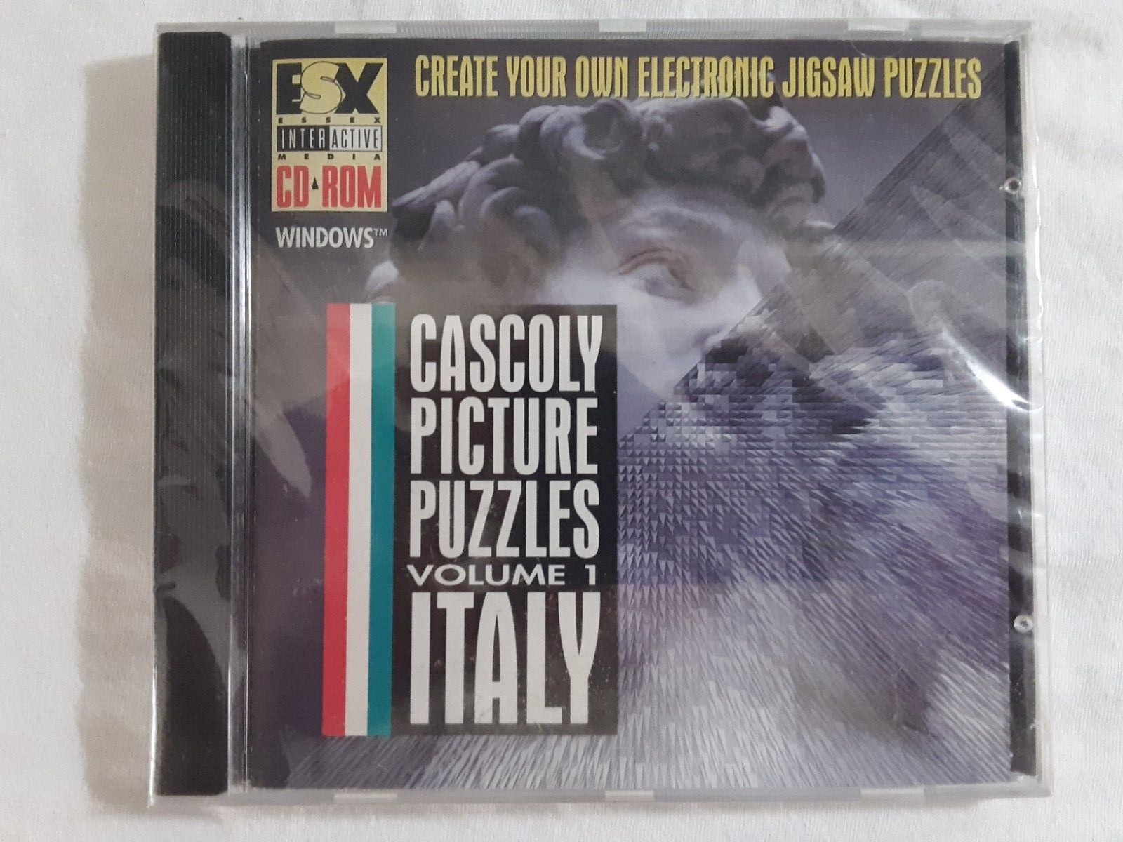 Cascoly Picture Puzzles Vol. 1 Italy retro 1994 CD-Rom create electronic jigsaw