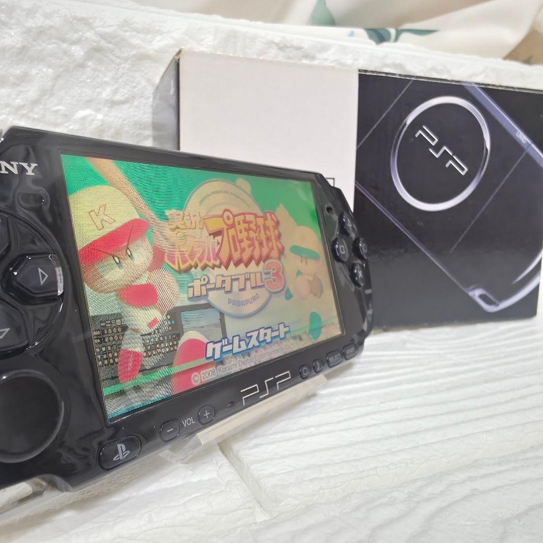 Sony PSP-3000 PSP 3000 Console Piano Black Complete in Box Region free USED