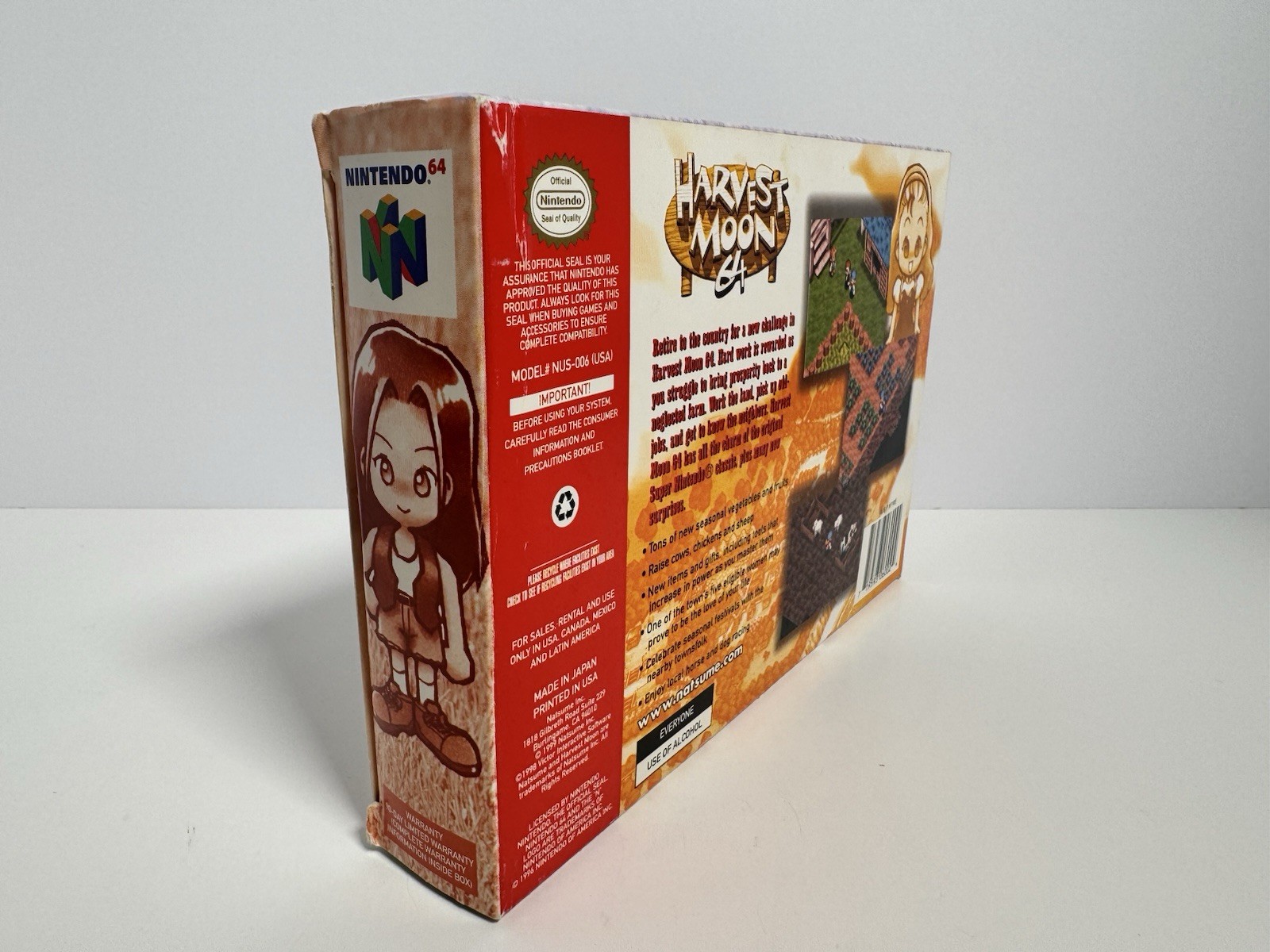 Harvest Moon (Nintendo 64 N64) Complete in Box CIB