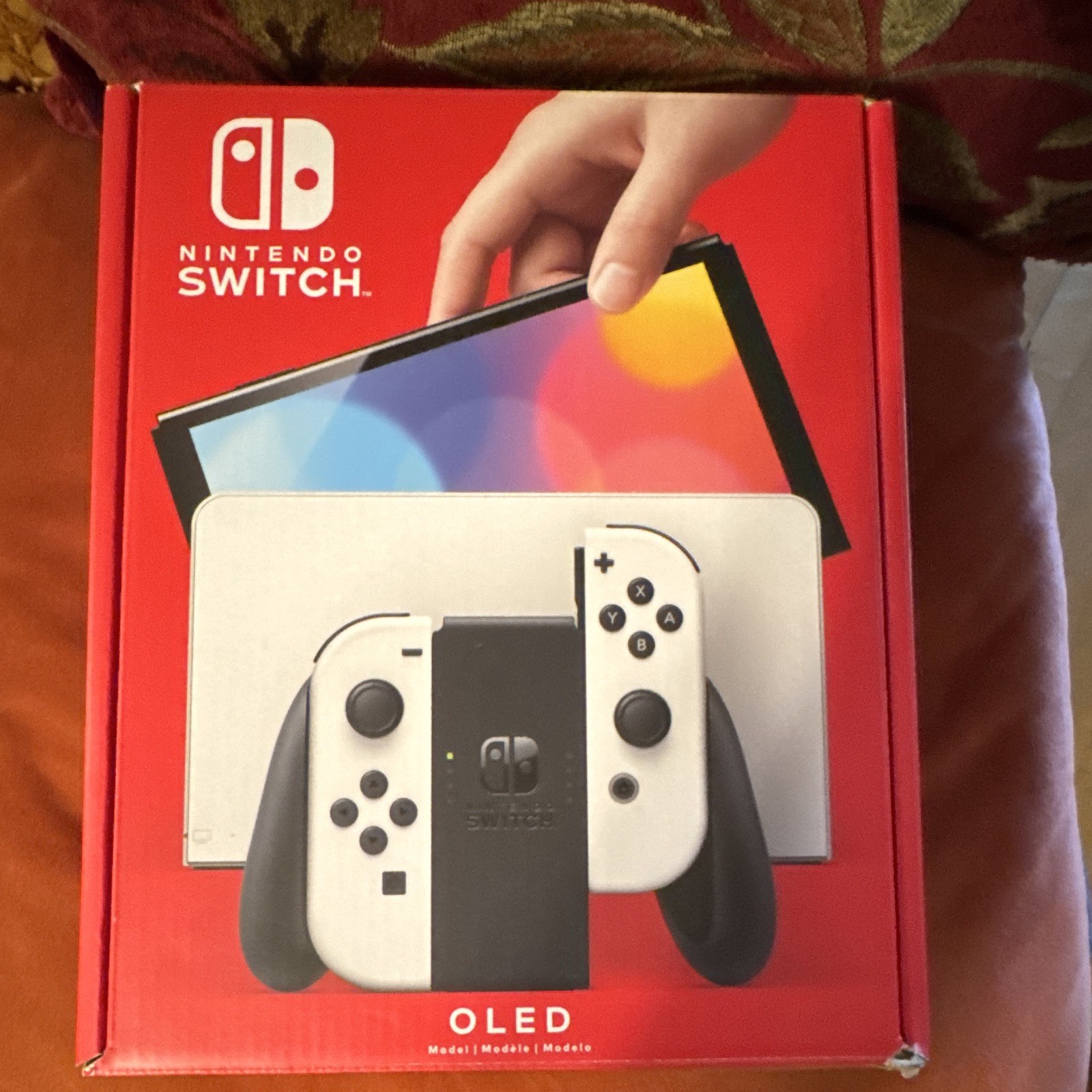 Nintendo Switch OLED Model White 64GB, 256GB SD, Hori Controller Grip