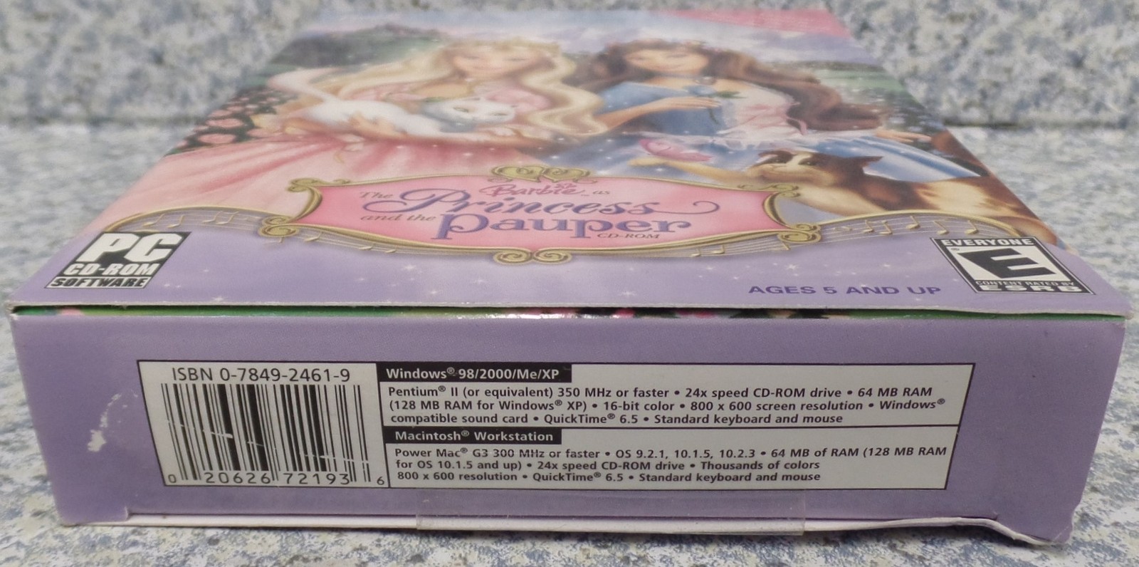 Video Game PC Barbie As The Princess And The Pauper #5 NEW see pics