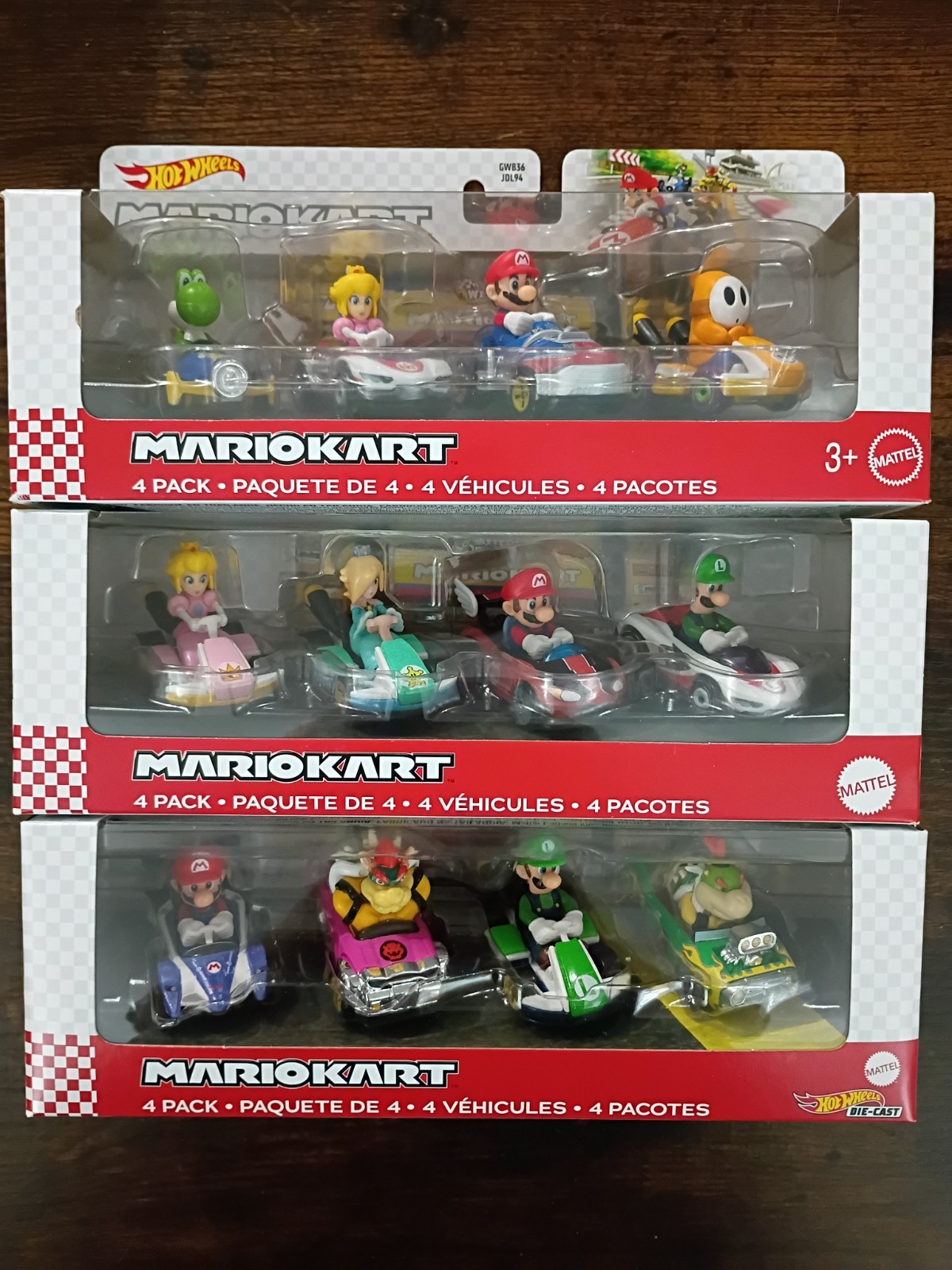 *FREE SHIP* 12-PK SUPER MARIO KART Hot Wheels Rosalina Bowser Jr Orange Shy Guy