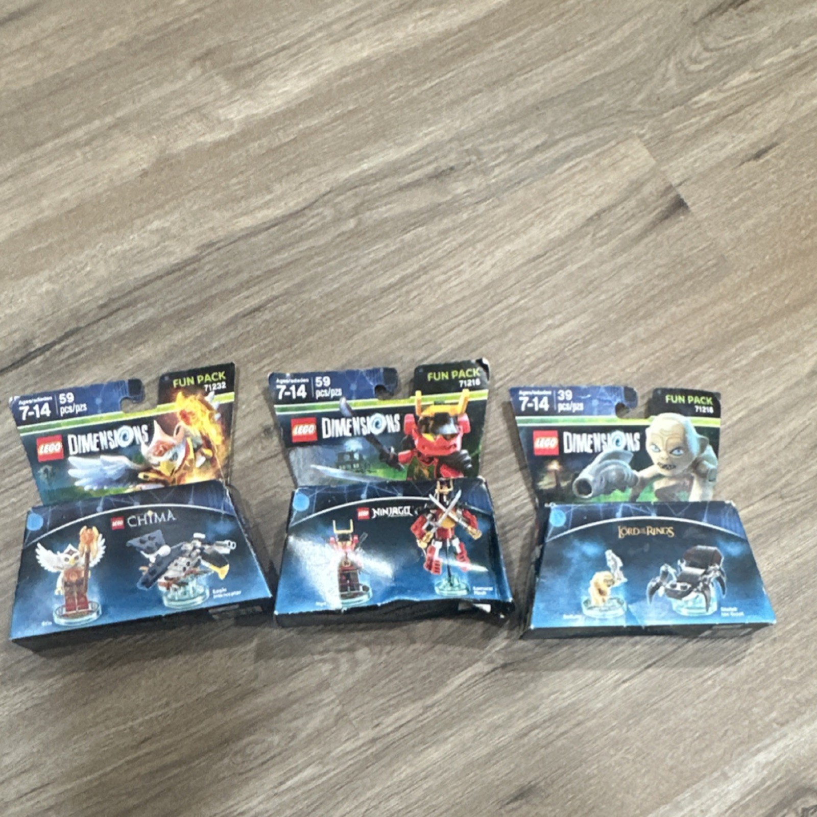 LEGO Dimensions Fun Pack Gollum/Eris/Nya 3-in-1 Model 71218 MPN 71216 71232