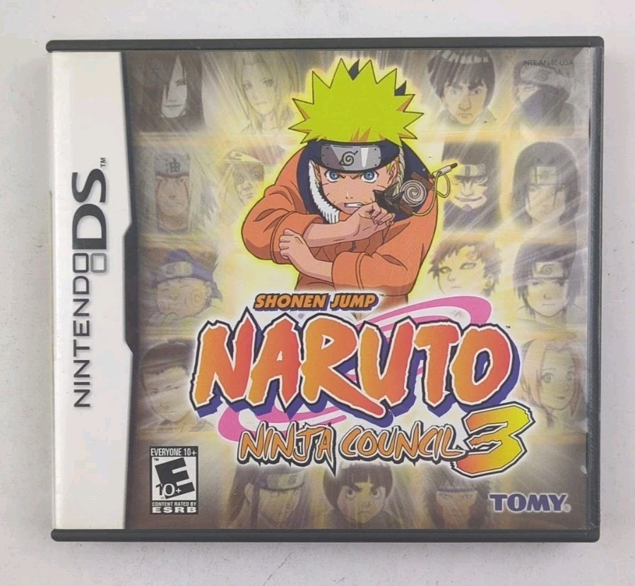 Naruto: Ninja Council 3 Nintendo DS Complete In Box W/Manual + Inserts CIB