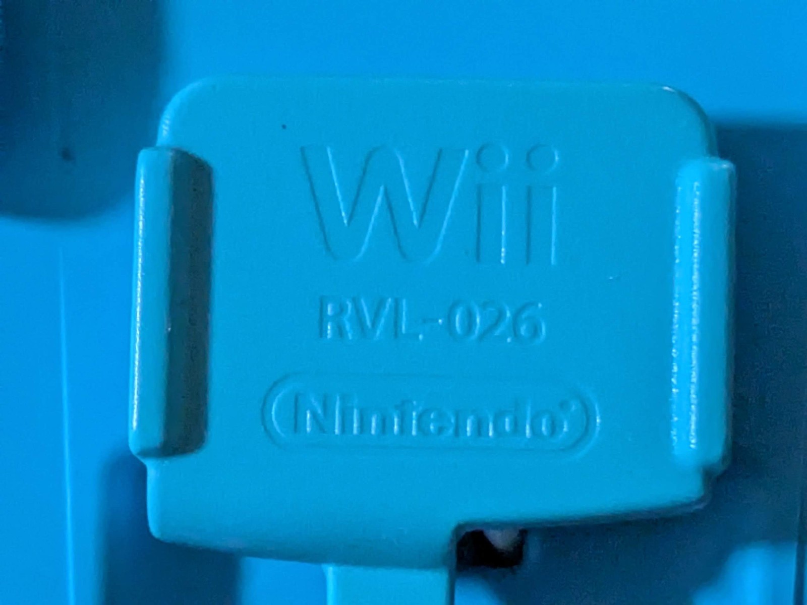 Nintendo Wii Motion Plus ” Blue ” Adapter RVL-026 Sports Resort OEM Tested Rare