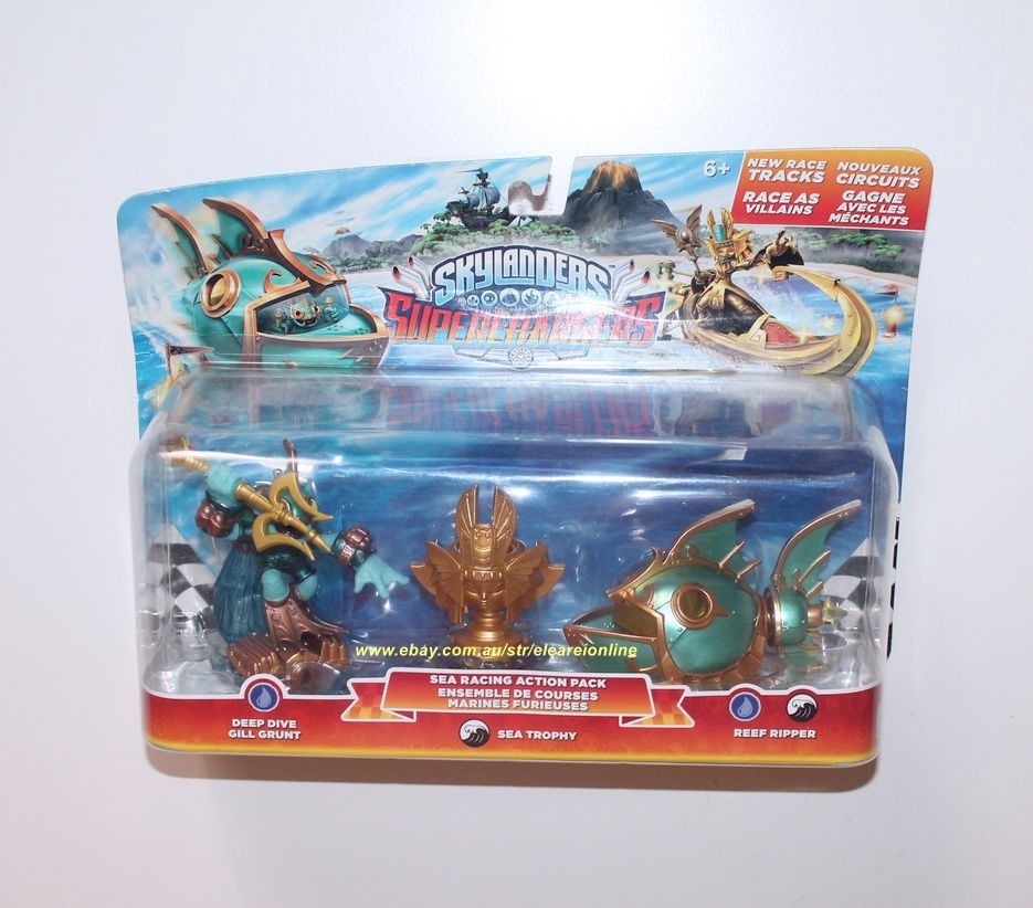 Skylanders SuperChargers Sea Racing Pack Deep Dive Gill Grunt 2015 NEW SEALED