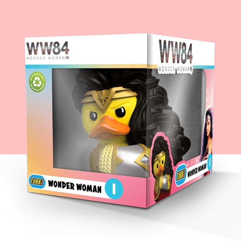 TUBBZ Boxed DC Comics Wonder Woman Collectible Duck Vinyl Figure Official JEEP