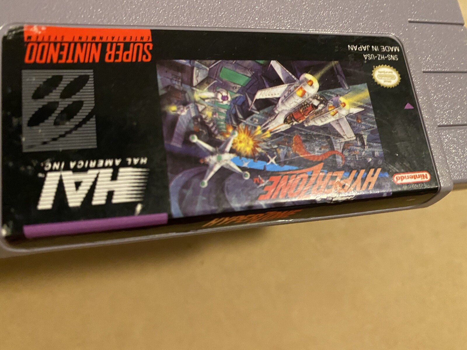 SNES (Super Nintendo Entertainment System) Hyperzone Cartridge Authentic Tested